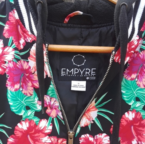 Women's EMPYRE Flower Bomber Jacket - Picture 2 of 5